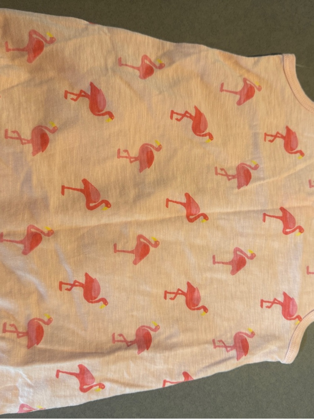 Primary Pink Flamingo Print Bubble Romper